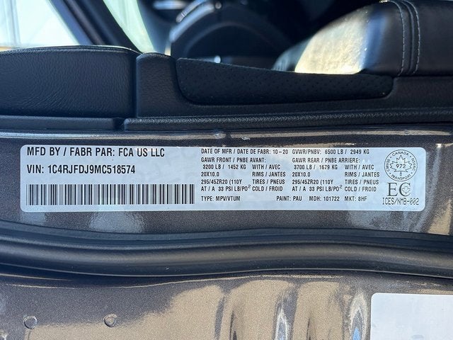 2021 Jeep Grand Cherokee SRT