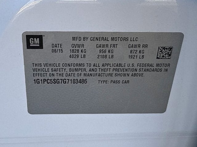 2016 Chevrolet Cruze Limited LS Auto