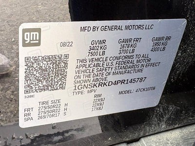 2023 Chevrolet Tahoe 4WD RST