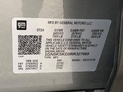 2024 Chevrolet Tahoe 4WD Premier