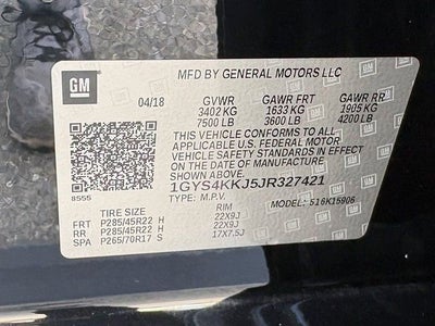 2018 Cadillac Escalade ESV Platinum