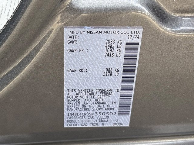 2025 Nissan Altima SR AWD