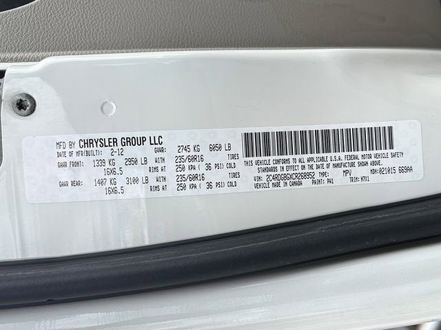 2012 Dodge Grand Caravan American Value Pkg