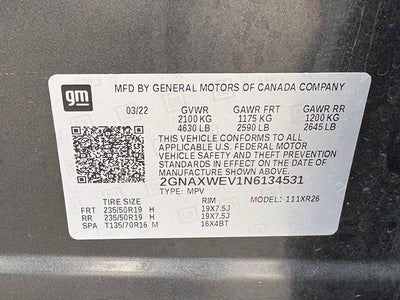 2022 Chevrolet Equinox AWD RS