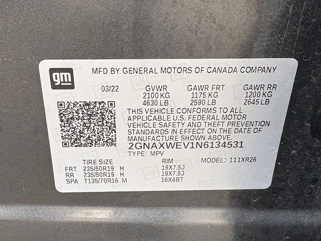 2022 Chevrolet Equinox AWD RS