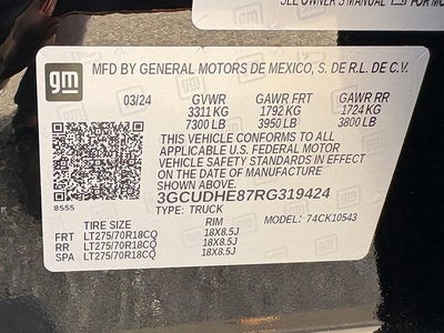 2024 Chevrolet Silverado 1500 4WD Crew Cab Short Bed ZR2