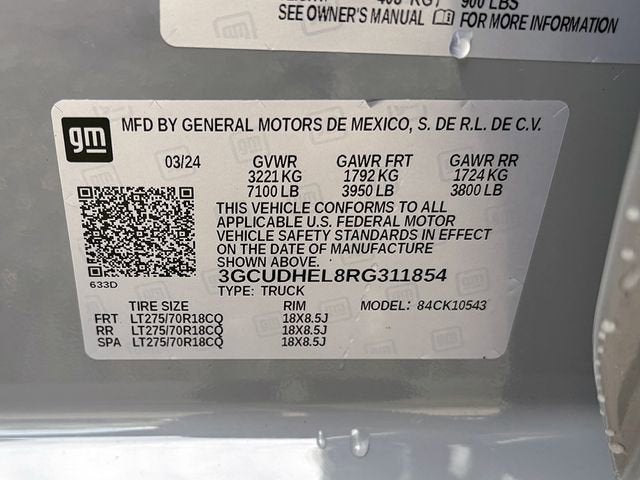 2024 Chevrolet Silverado 1500 4WD Crew Cab Short Bed ZR2