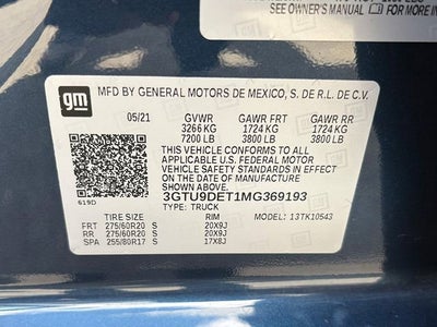 2021 GMC Sierra 1500 SLT