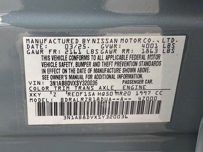 2025 Nissan Sentra SR