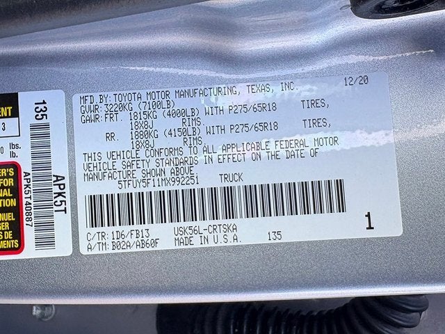 2021 Toyota Tundra SR5