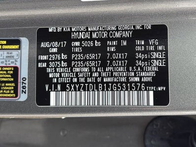 2018 Hyundai Santa Fe Sport 2.4L