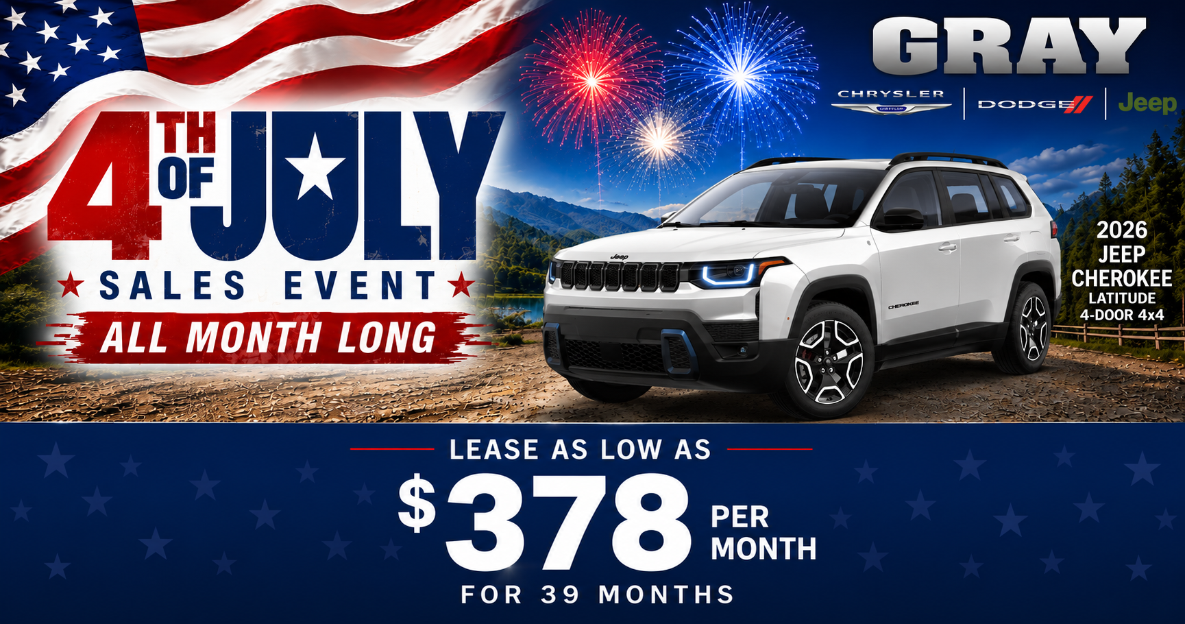Cherokee July 2026 Offer