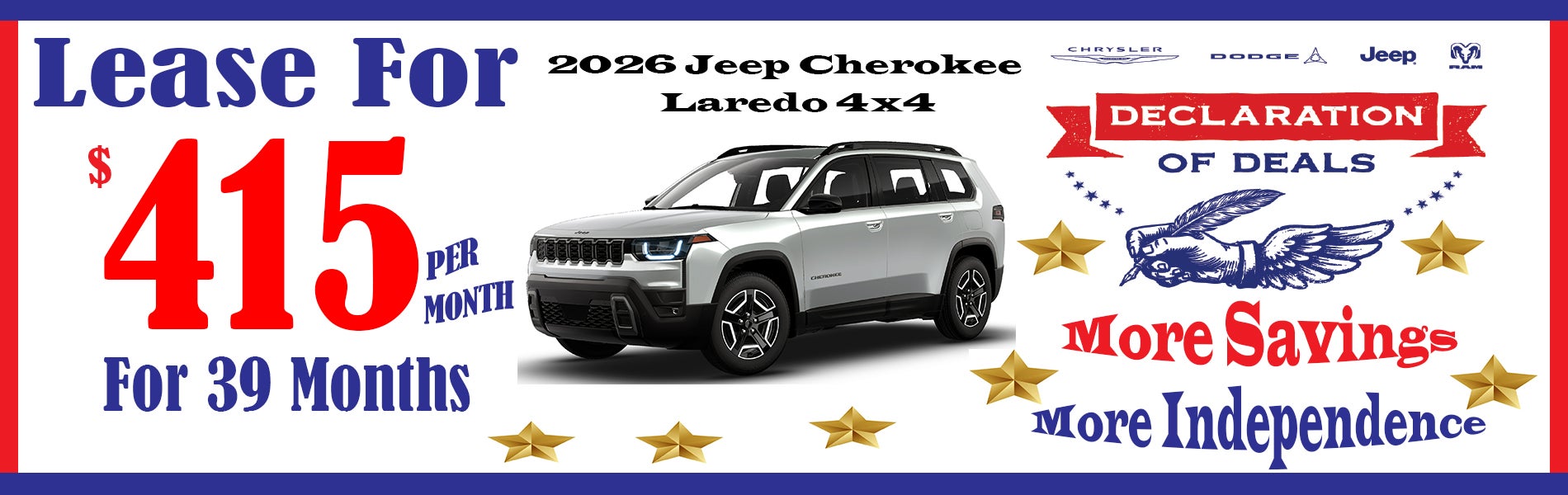 Jeep Cherokee Lease Offer