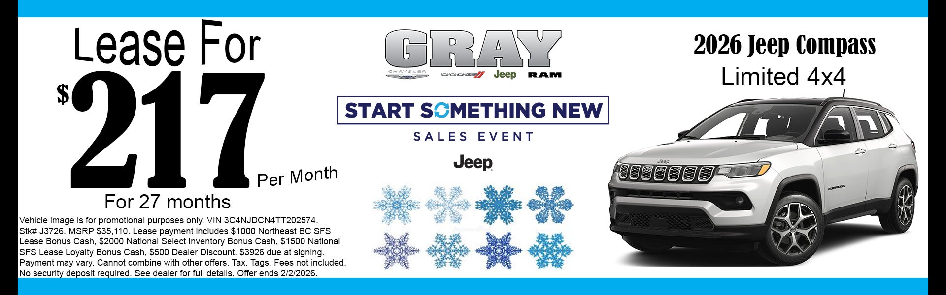 Jeep Compass Lease Offer 