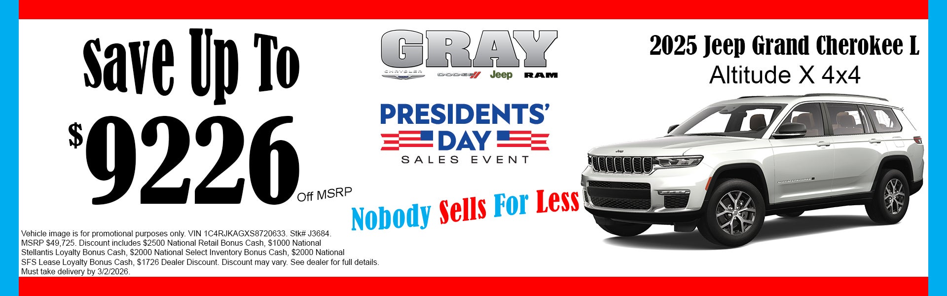 Jeep Grand Cherokee L February Special