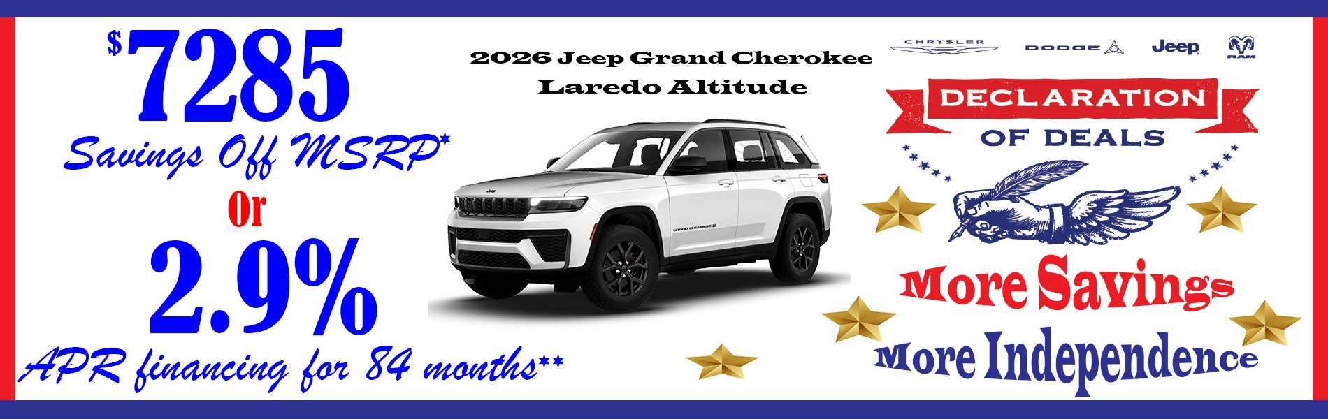 Jeep Grand Cherokee June Offers