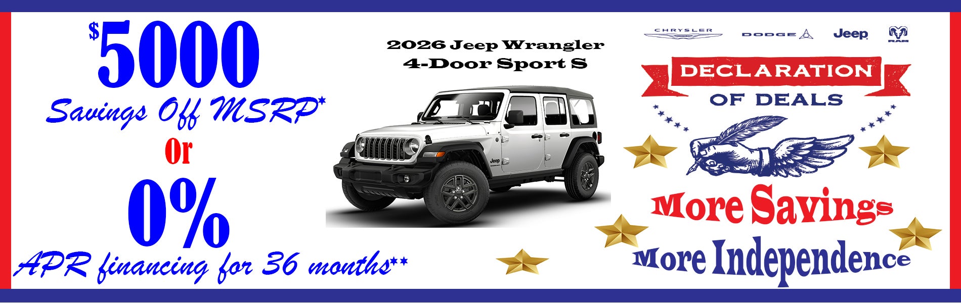 Jeep Wrangler June Offers