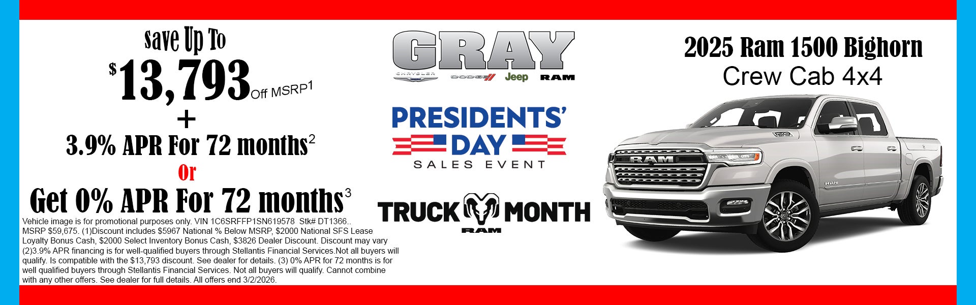 Ram 1500 Special Offer